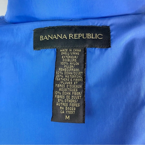 Banana Republic Light Blue Down Quilted Zip Puffer Vest Medium - Picture 5 of 5